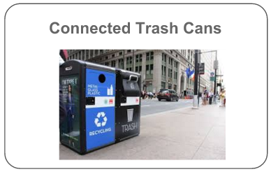 Connected Trash Cans
